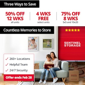 Sentinel Storage  - Coquitlam Barnet Promotion